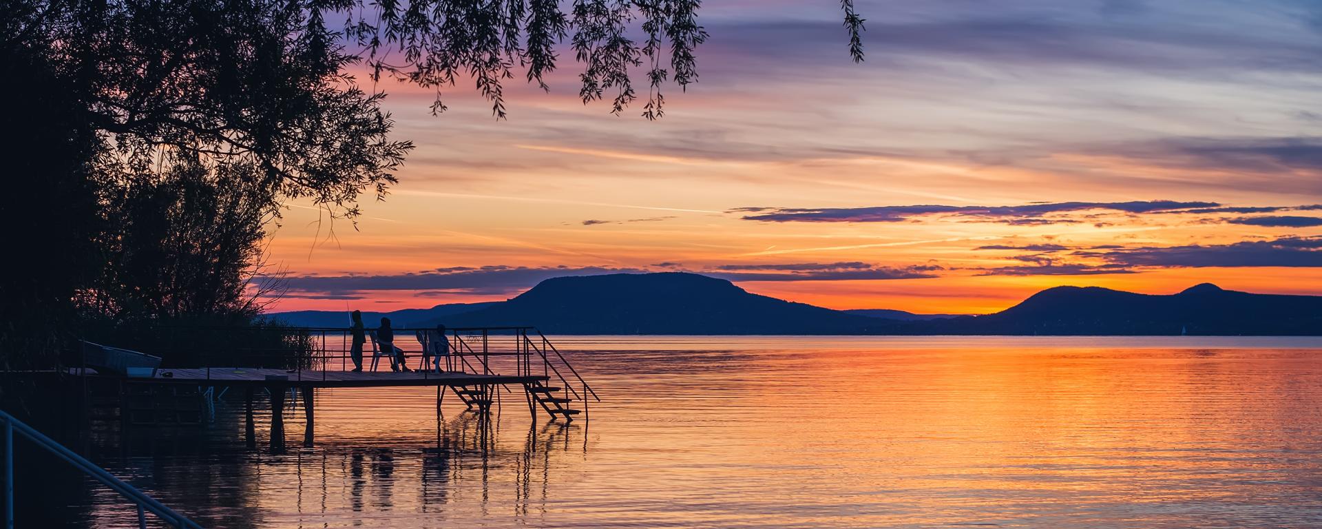 Balaton badacsony naplemente