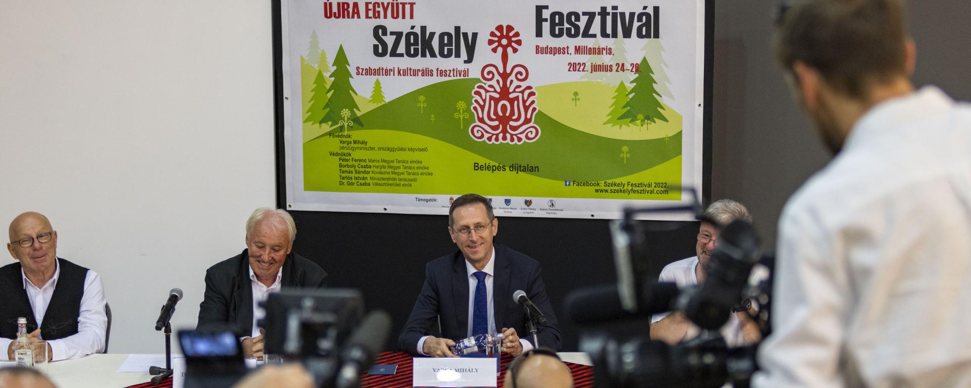 A VIII. Székely Fesztivál sajtótájékoztatója, 2022. június 20.