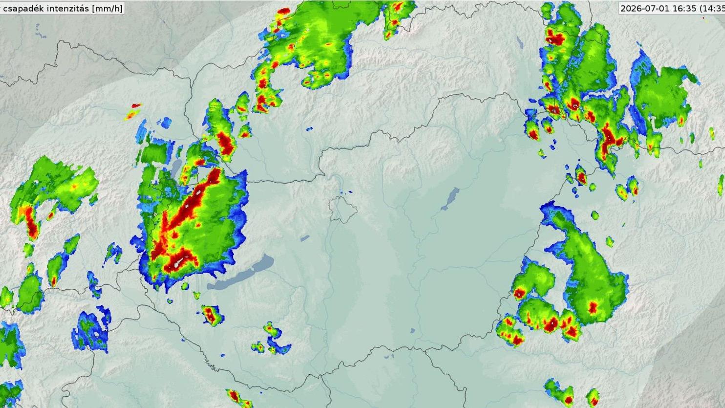 Gyorsjelentés a hőségriasztásról (2026. július 01. 16:30)