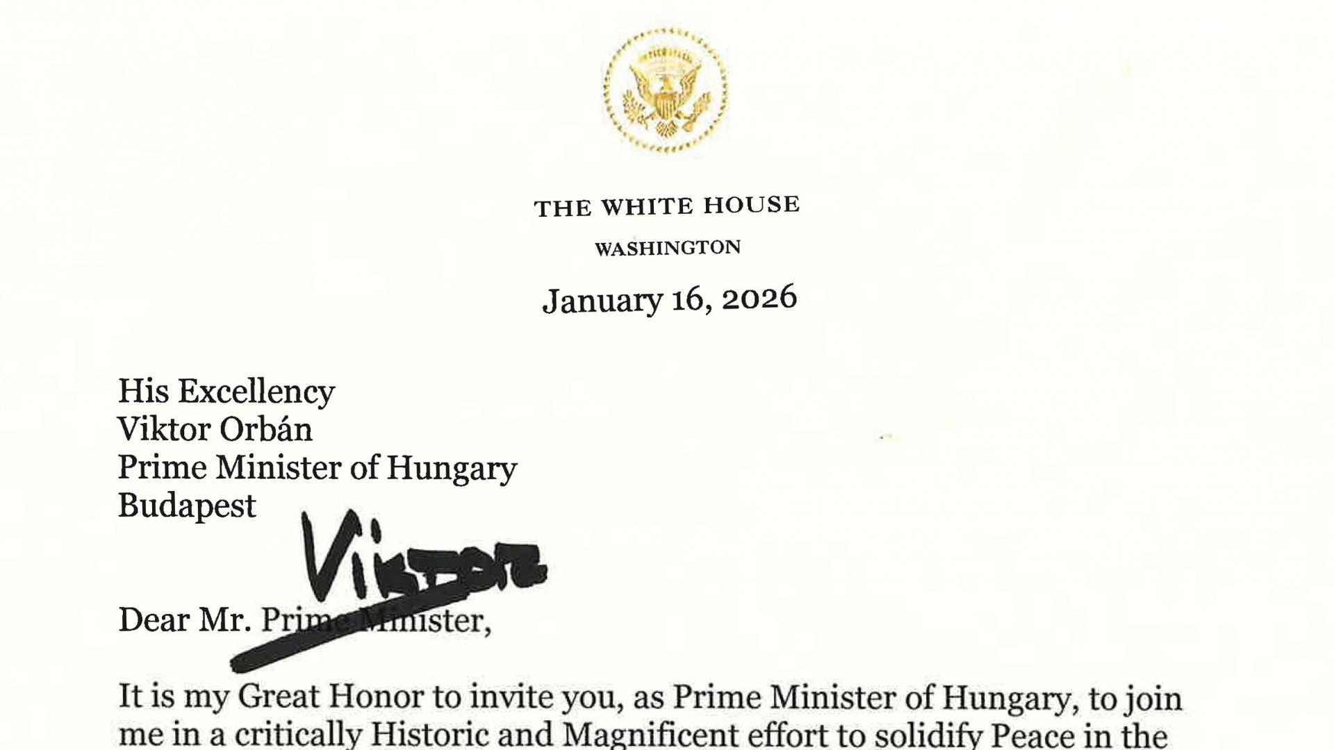 Orbán Viktor is ott lesz a Gázai Béketanácsban, Donald Trump meghívására