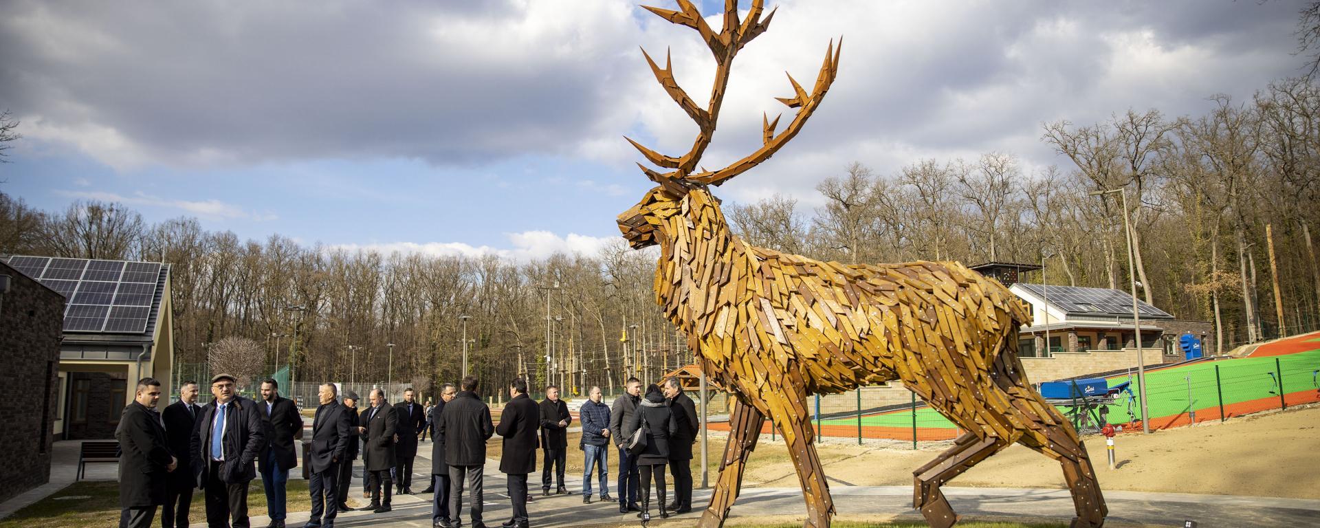 Alsóerdei Sport- és Élménypark sajtóbejárása, 2022. március 8.