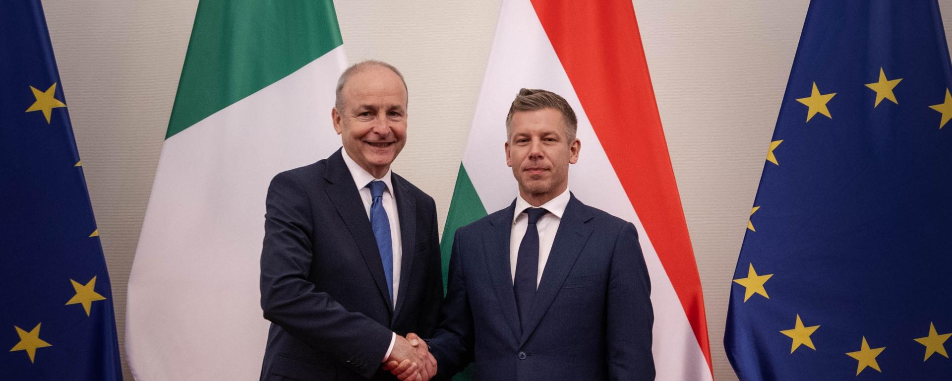 Magyar Péter első hivatalos vendége Őexc. Micheál Martin, az Ír Köztársaság miniszterelnöke, az Európai Unió soros elnöke
