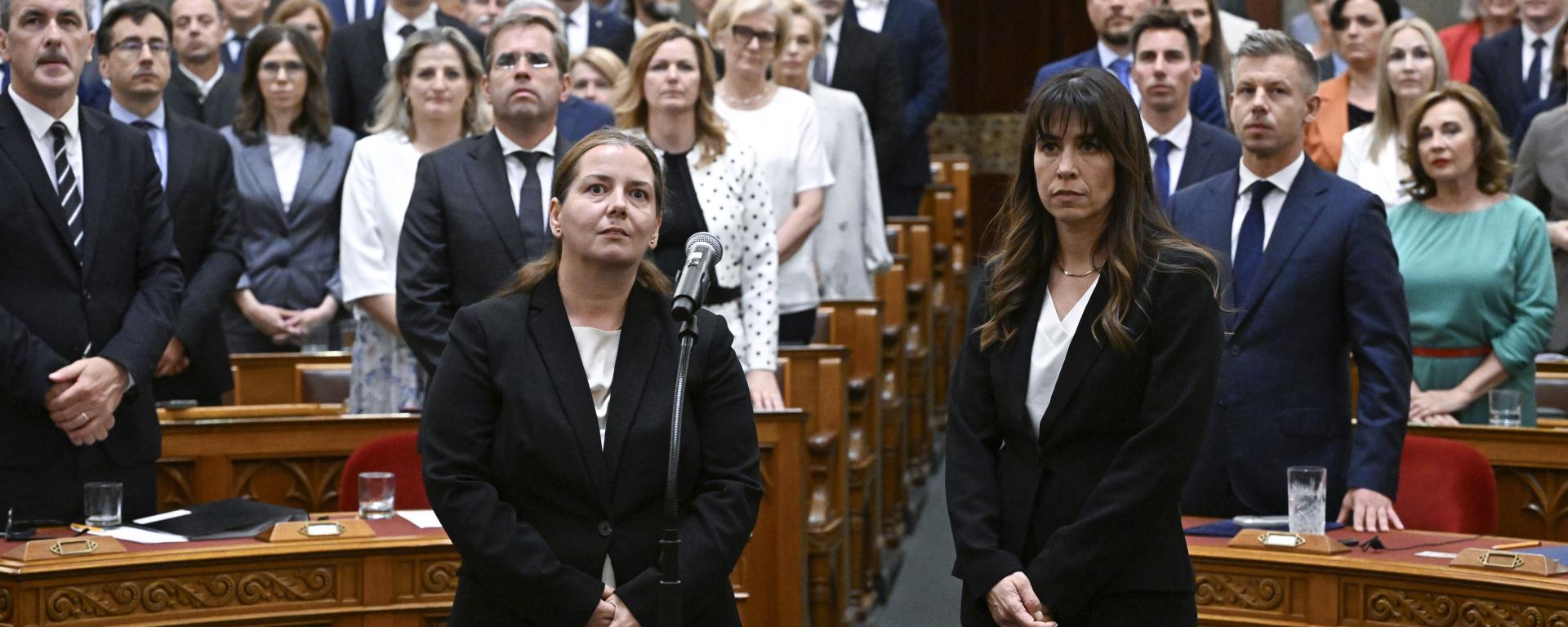 Unger Anna és Tasnády Katalin szavazás után